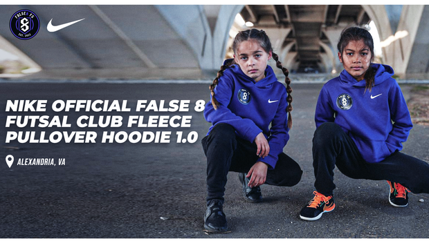 Nike Official False 8 Futsal Club Fleece Pullover Hoodie 1.0